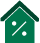 House with percent symbol